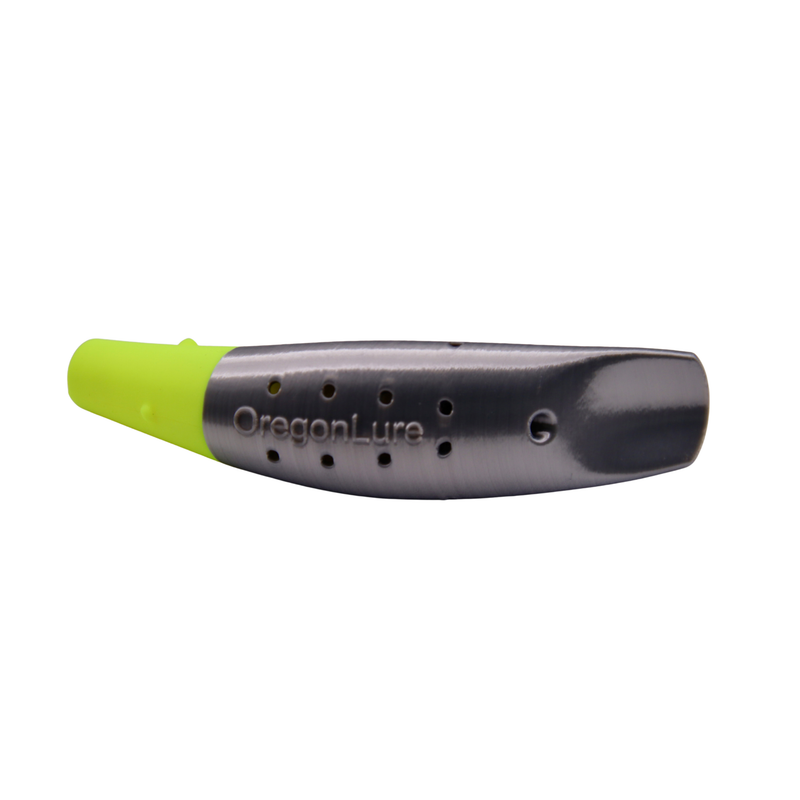Load image into Gallery viewer, Fishsickle Wiggling Scent Chamber River Salmon Lure
