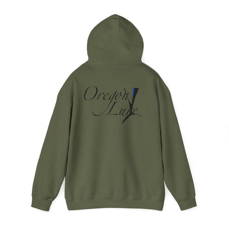 Load image into Gallery viewer, Unisex Heavy Blend™ Hooded Sweatshirt | Oregon Lure Tuna Logo
