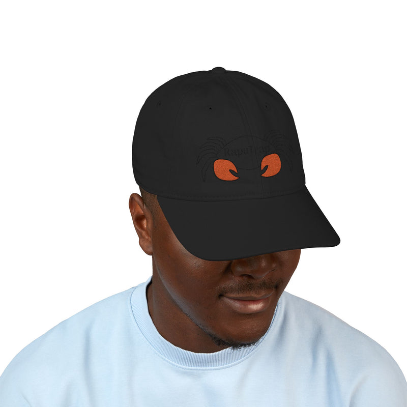Load image into Gallery viewer, Embroidered Crab Logo Baseball Cap — "RapuTrap" Organic Cotton