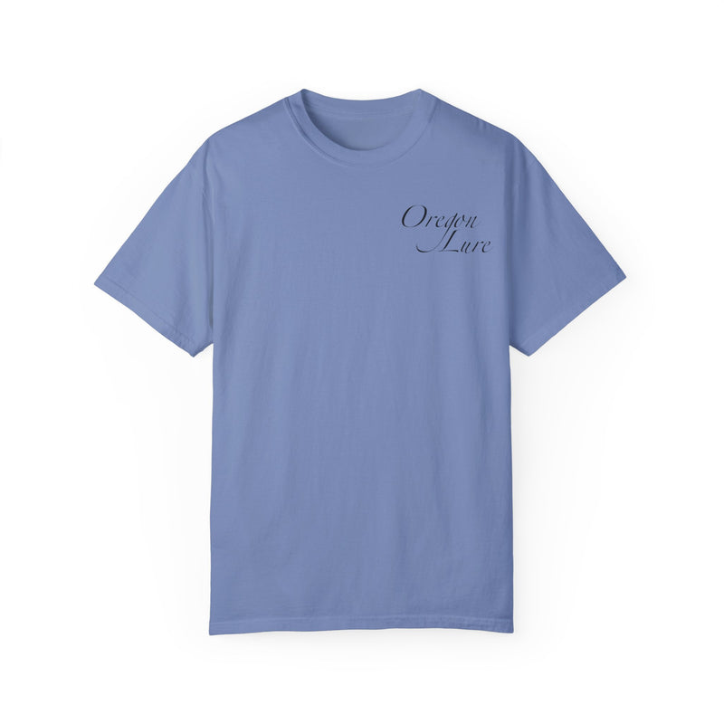 Load image into Gallery viewer, Unisex Garment-Dyed T-shirt | Oregon Lure Salmon Logo