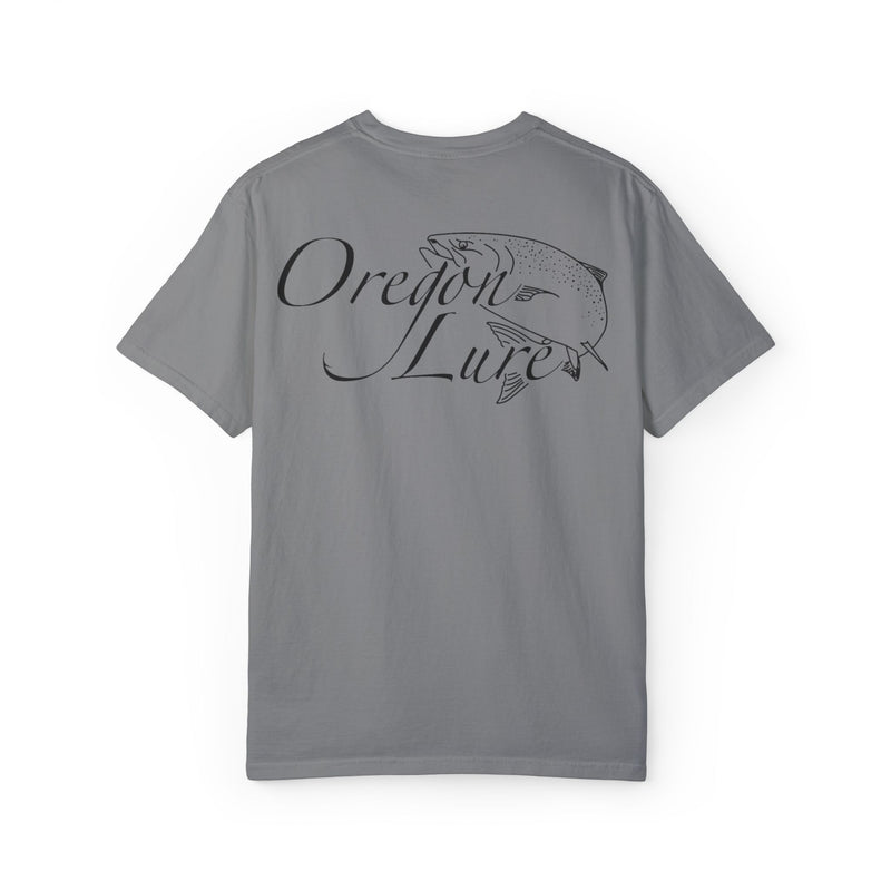 Load image into Gallery viewer, Unisex Garment-Dyed T-shirt | Oregon Lure Salmon Logo