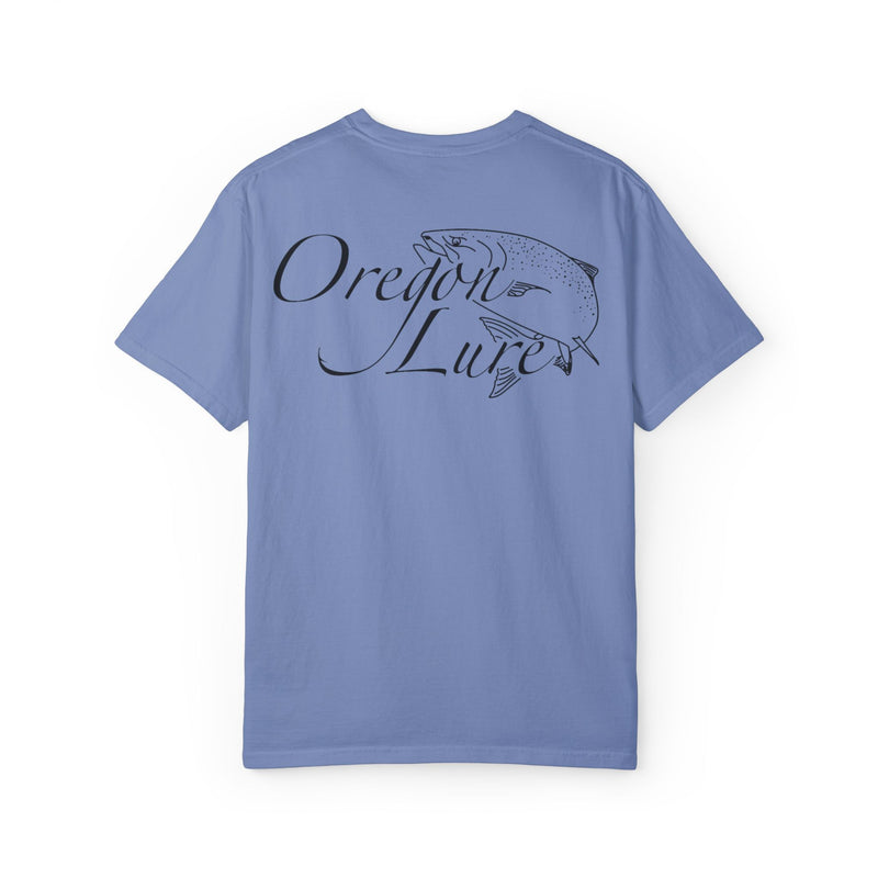 Load image into Gallery viewer, Unisex Garment-Dyed T-shirt | Oregon Lure Salmon Logo