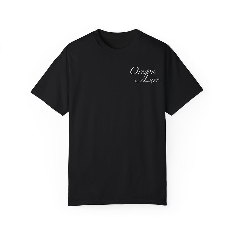Load image into Gallery viewer, Unisex Garment-Dyed T-shirt | Oregon Lure Salmon Logo