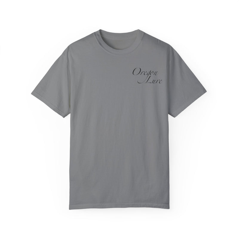 Load image into Gallery viewer, Unisex Garment-Dyed T-shirt | Oregon Lure Salmon Logo