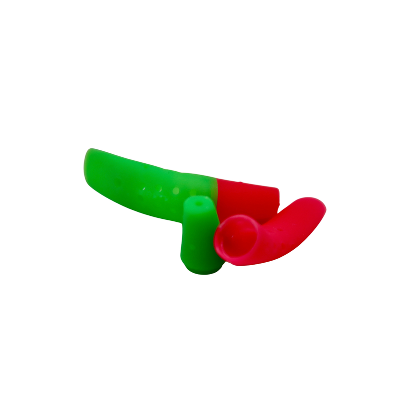 Load image into Gallery viewer, A green and pink wobbling trout fishing lure with a built in scent chamber