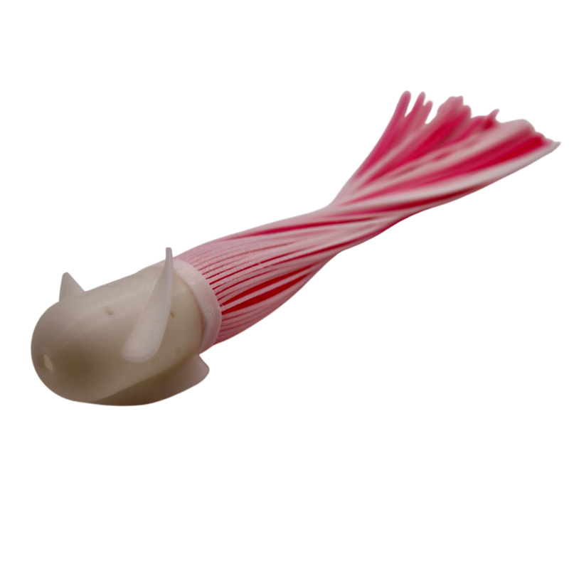 Load image into Gallery viewer, Glow Green and UV Pink spinning halibut and bottom fishing lure