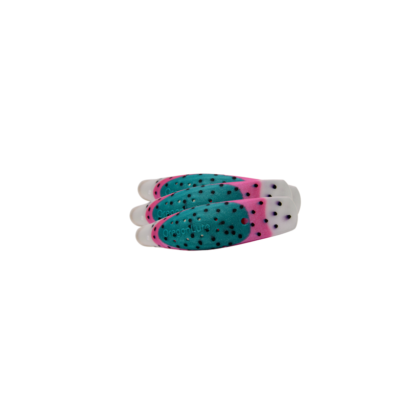 Load image into Gallery viewer, Fishsickle Wiggling Scent Chamber River Salmon Lure
