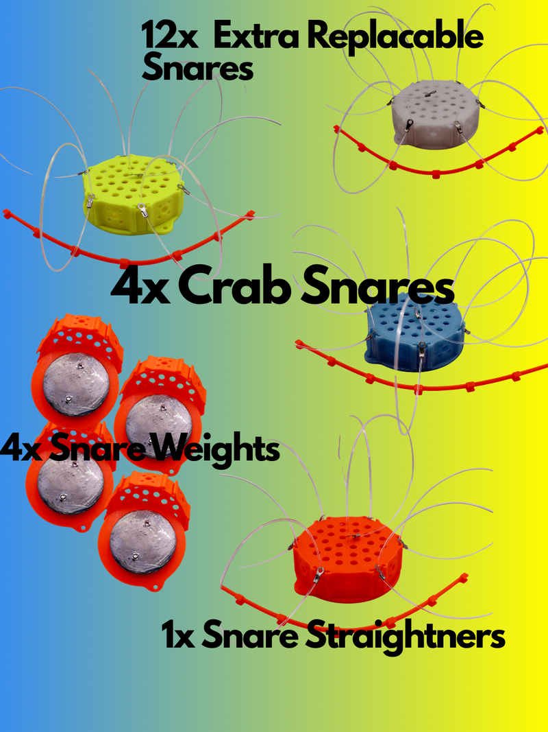 Load image into Gallery viewer, Holiday Crab Snare Bundle – Castable Crab Snares for Beach Crabbing
