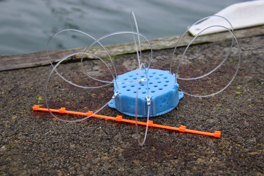 crab trap fishing pole net Crab Snare Bait Basket