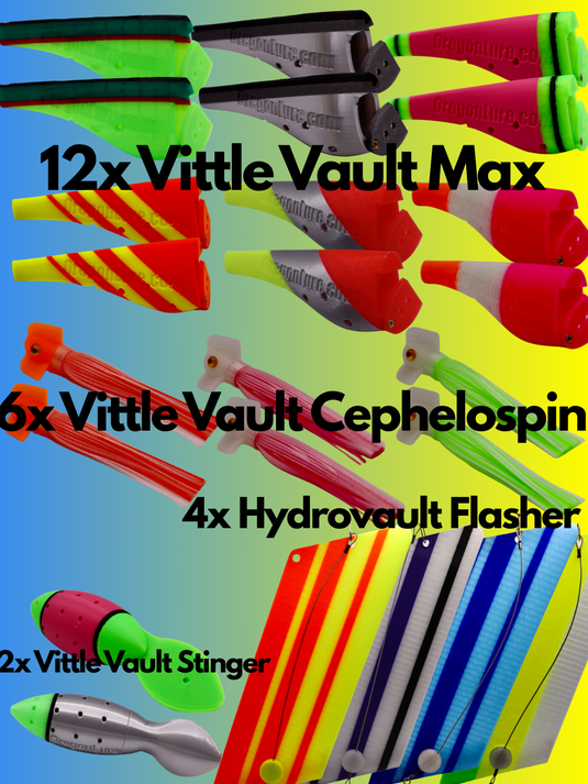 Holiday Salmon Trolling Bundle – Chinook & Coho Fishing Lures for Ocean Fishing