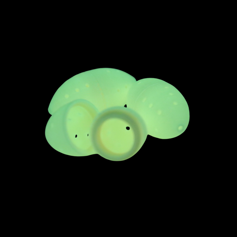 Load image into Gallery viewer, Three small Yellow Glow in the dark halibut fishing lure for holding scent and bait.
