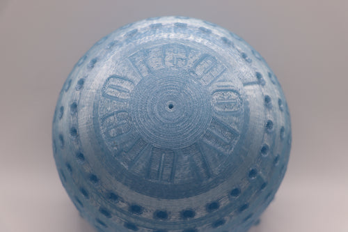 Mega bait basket in blue for crabbing from the top