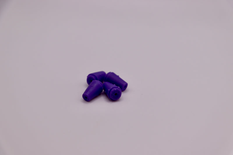 Load image into Gallery viewer, Fresh water lure tails in purple - used as bass lure, trout lure, and walleye fishing tackle
