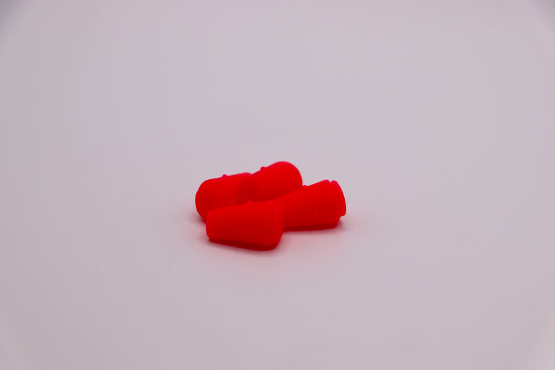 Load image into Gallery viewer, Fresh water lure tails in neon pink - used as bass lure, trout lure, and walleye fishing tackle
