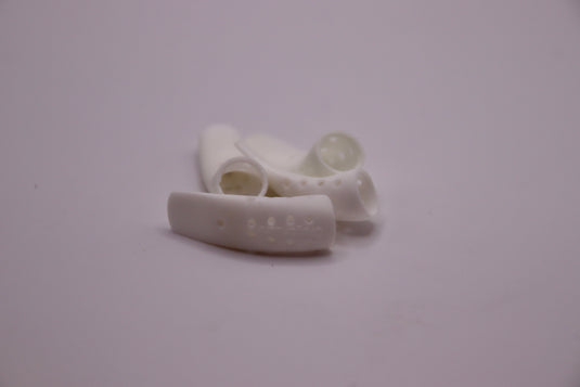 Fresh water lure bodies in white - used as bass lure, trout lure, and walleye fishing tackle