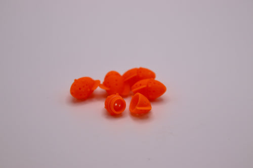Bait basket nanos in neon orange - great for salmon lures, bass lures, trout lures, and walleye fishing tackle
