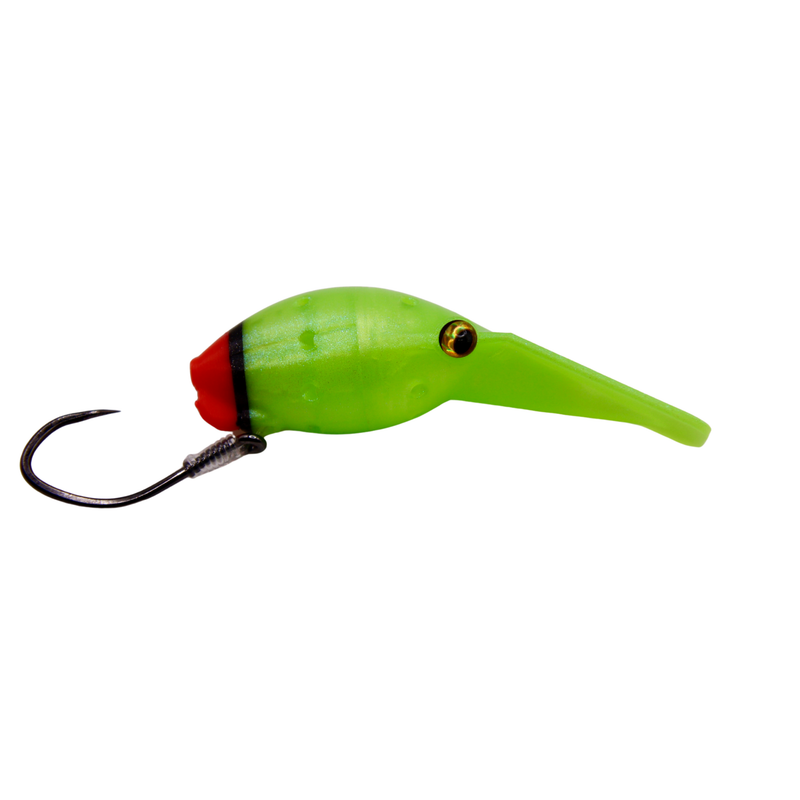 Load image into Gallery viewer, Vittle Vault Wobbler | 3.75” Salmon, Trout, Steelhead Fishing Lure | UV Glow, Internal Scent Chamber, Interchangeable Tail &amp; Head, Big-Lip Plug

